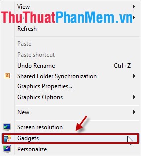 Instructions for using gadgets, gadgets on the desktop Picture 2