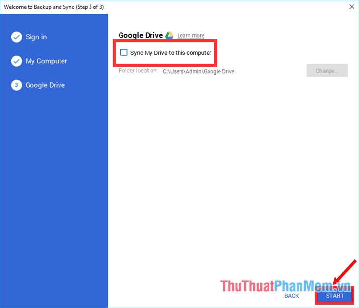 Instructions for using Google Backup & Sync to sync, backup and backup data Picture 10