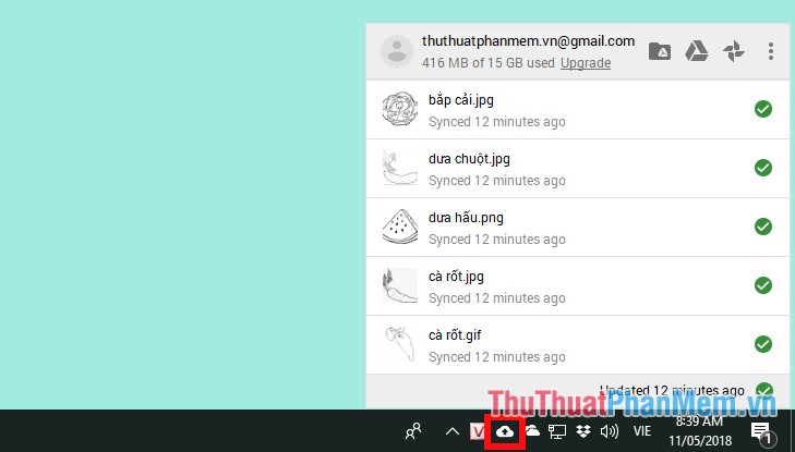 Instructions for using Google Backup & Sync to sync, backup and backup data Picture 11