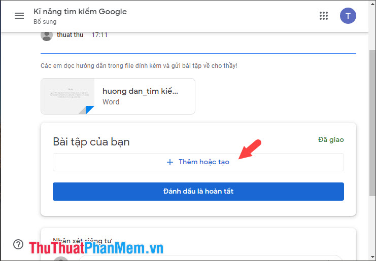 Instructions for using Google Classroom for students Picture 15