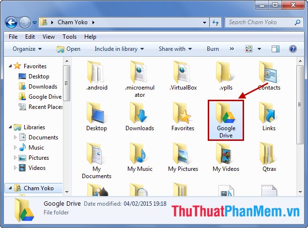 Instructions for using Google Drive Picture 15