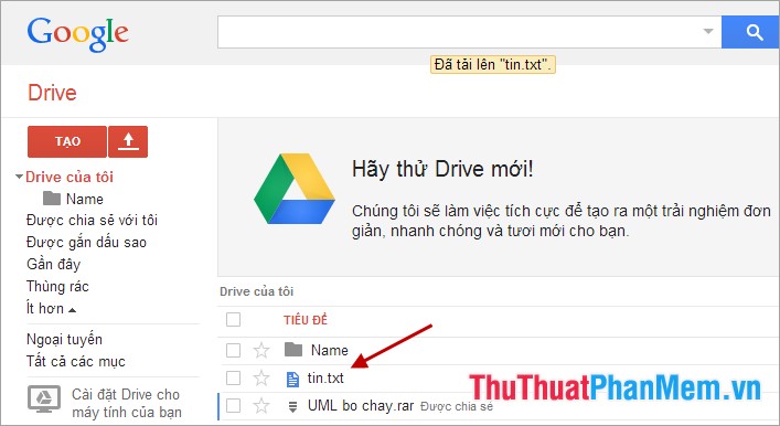 Instructions for using Google Drive Picture 7