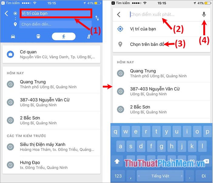 Instructions for using Google Maps to find your way Picture 13