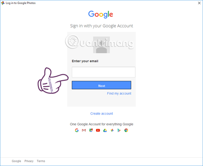 Instructions for using Google Photos on Windows 10 Picture 5