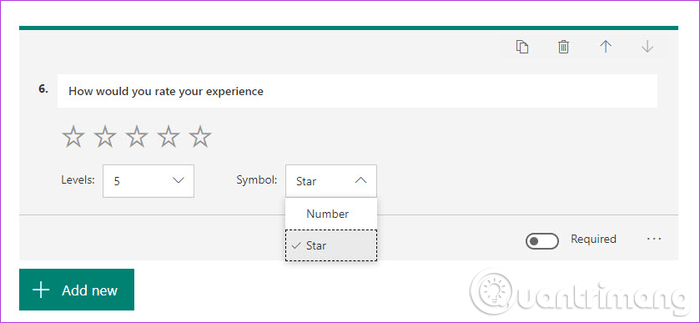 Instructions for using Microsoft Forms Picture 5