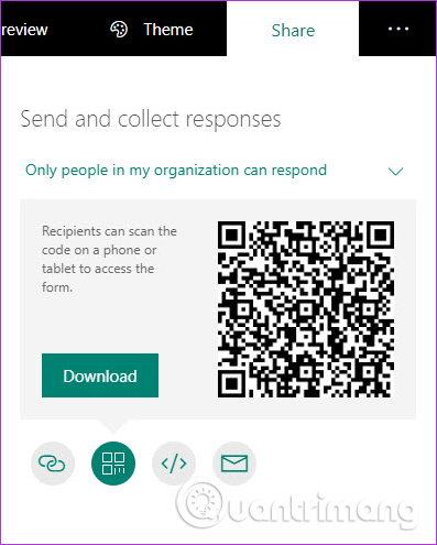 Instructions for using Microsoft Forms Picture 7