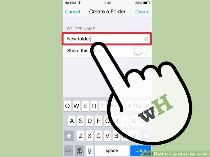 Instructions for using OneDrive on iOS devices Picture 12