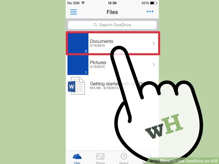 Instructions for using OneDrive on iOS devices Picture 15