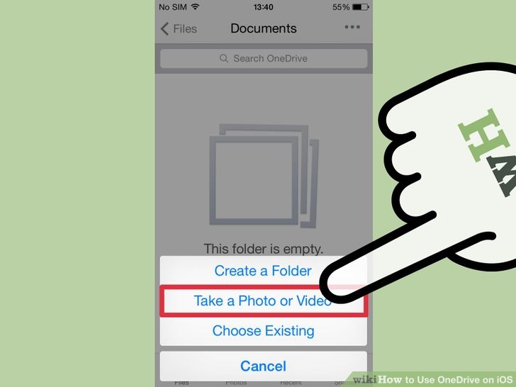 Instructions for using OneDrive on iOS devices Picture 16