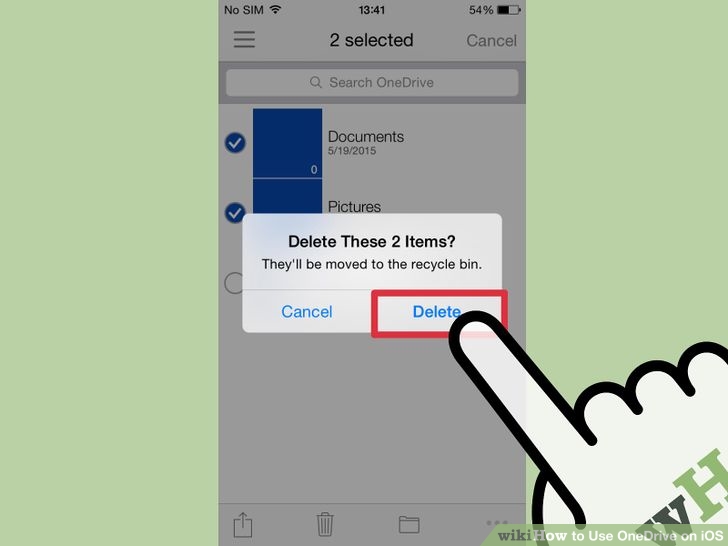 Instructions for using OneDrive on iOS devices Picture 23