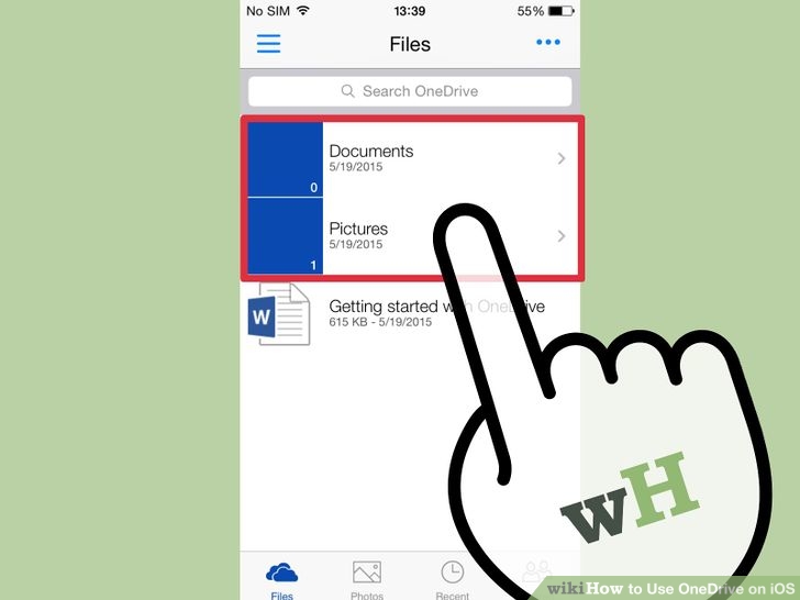 Instructions for using OneDrive on iOS devices Picture 4