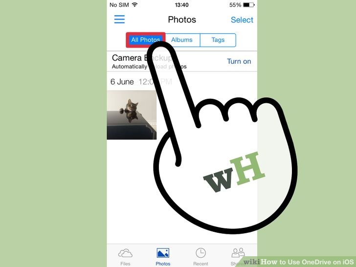 Instructions for using OneDrive on iOS devices Picture 7