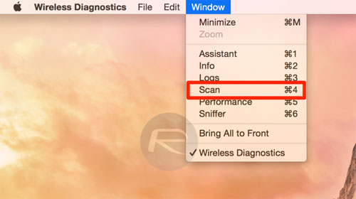 Instructions for using OS X's Wi-Fi channel scanning feature Picture 4