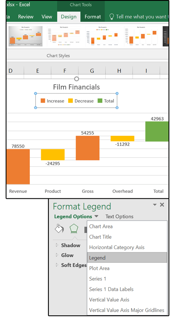 Instructions for using Pareto, Histogram and Waterfall charts in Excel 2016 Picture 16