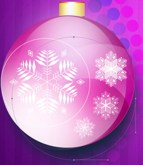 Instructions for using Photoshop CS6 (Part 7): Creating Christmas cards with Christmas balls on a Stylish background Picture 60
