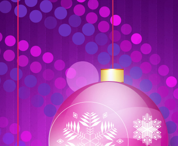 Instructions for using Photoshop CS6 (Part 7): Creating Christmas cards with Christmas balls on a Stylish background Picture 70