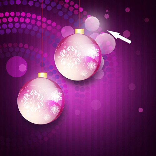 Instructions for using Photoshop CS6 (Part 7): Creating Christmas cards with Christmas balls on a Stylish background Picture 88