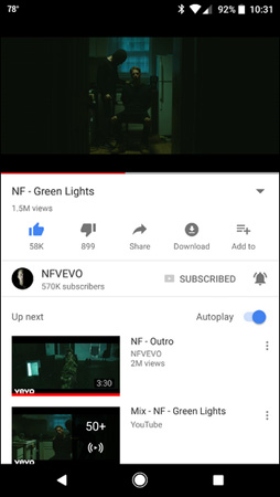 Instructions for using picture-in-picture mode on Android Oreo Picture 1