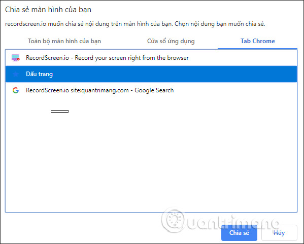 Instructions for using RecordScreen.io with multiple screen rotation options Picture 5