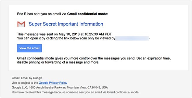 Instructions for using secret mode when sending email on Gmail Picture 6