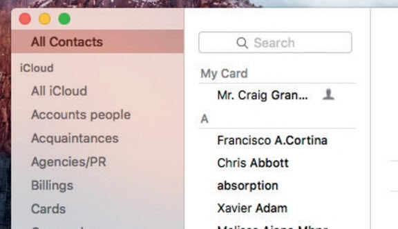 Instructions for using Smart Contacts on Mac Picture 1