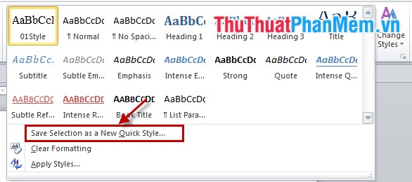 Instructions for using Style in Word Picture 13