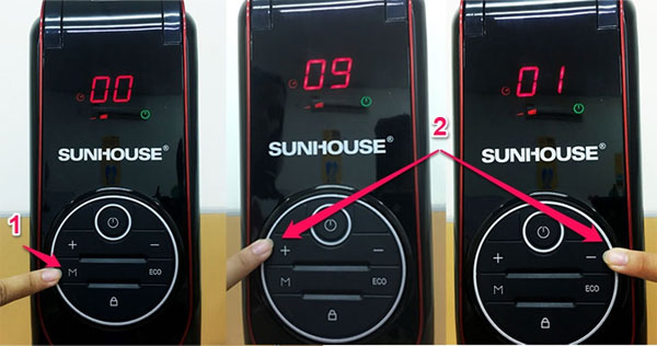 Instructions for using Sunhouse 13 bar SHD7085 oil heater Picture 4