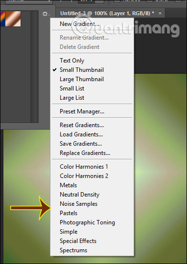 Instructions for using the gradient tool in Photoshop Picture 9