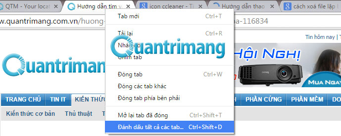 Instructions for using the right mouse on Google Chrome Picture 5