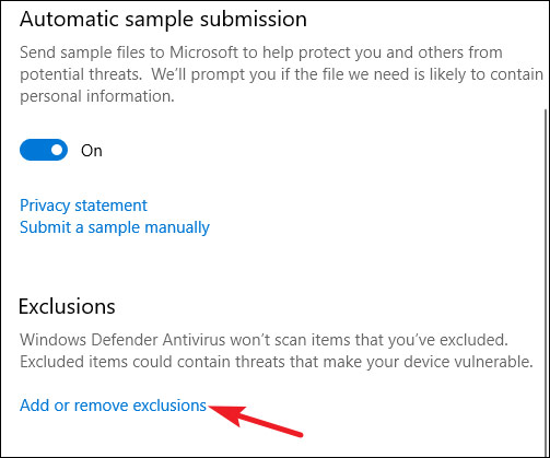 Instructions for using Windows Defender Picture 14