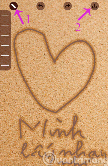 Instructions for writing sweet confessions on Android Picture 4