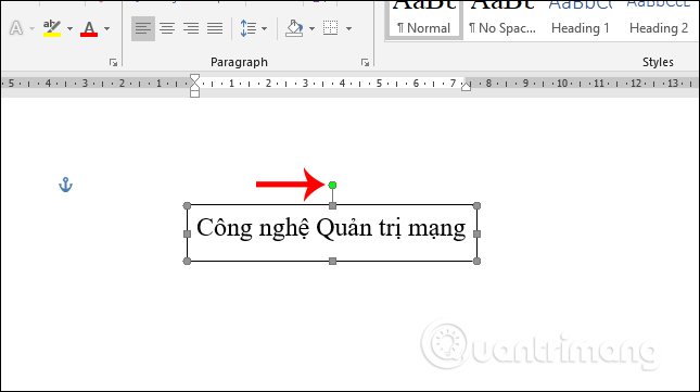 Instructions for writing vertical letters in Word Picture 3