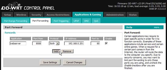 Instructions on DD-WRT - Part 1: Static DHCP Picture 5