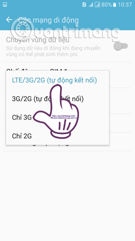 Instructions on how to activate 4G on the phone Picture 5