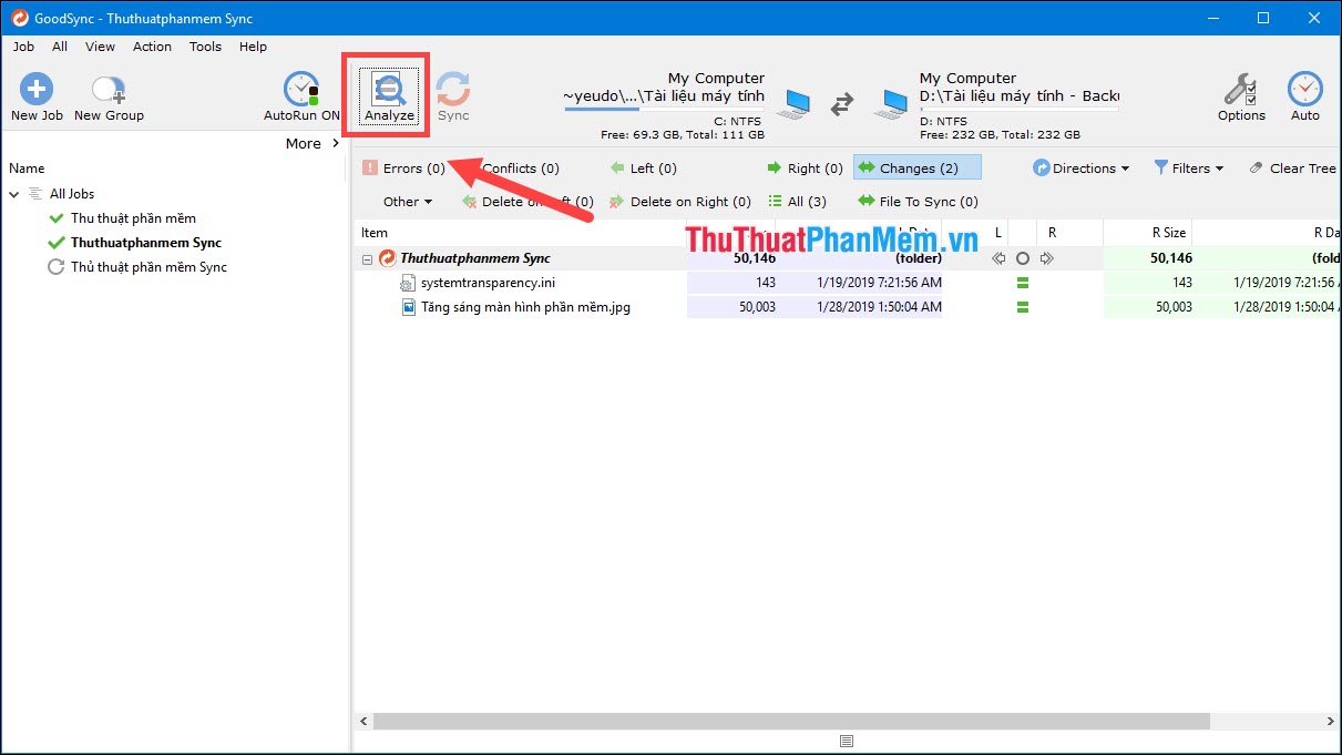 Instructions on how to back up, sync data with GoodSync extremely fast and secure Picture 11