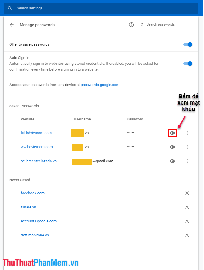 Instructions on how to backup and restore passwords on Chrome, Coc Coc Picture 6