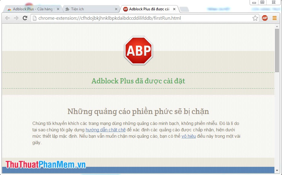 Instructions on how to block ads when surfing the web on Chrome Picture 5