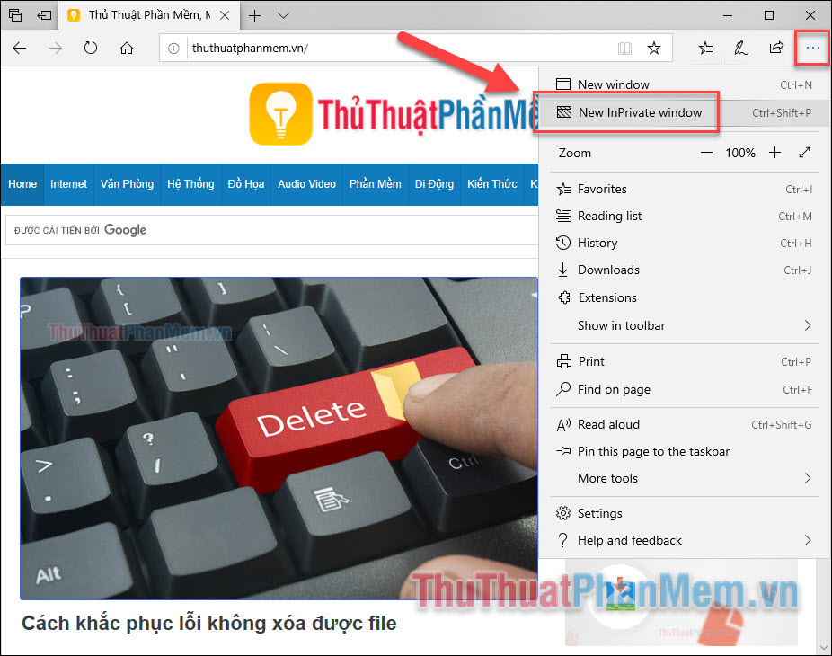 Instructions on how to browse the web anonymously to keep your personal information private Picture 4