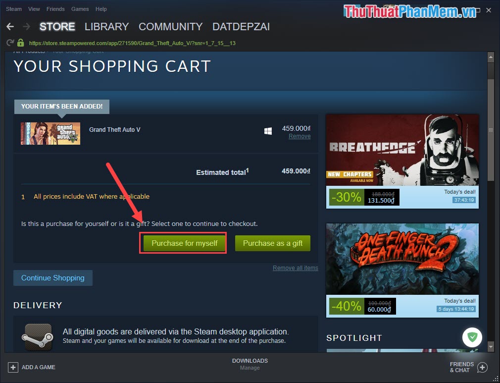 Instructions on how to buy games on Steam Picture 4