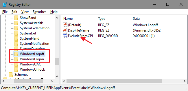 Instructions on how to change the alarm when Logoff, Logon and shutdown on Windows 10 Picture 6