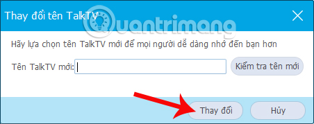Instructions on how to change the name of TalkTV account Picture 3