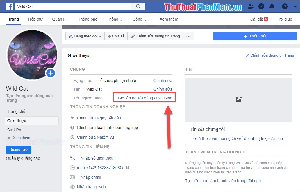 Instructions on how to change the name of the Fanpage Facebook page Picture 7