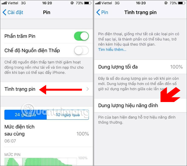 Instructions on how to check the iPhone / iPad battery level without jailbreak Picture 14
