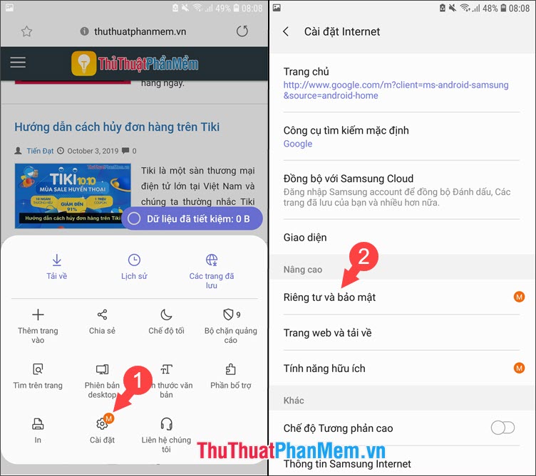 Instructions on how to clear the browser cache Picture 16