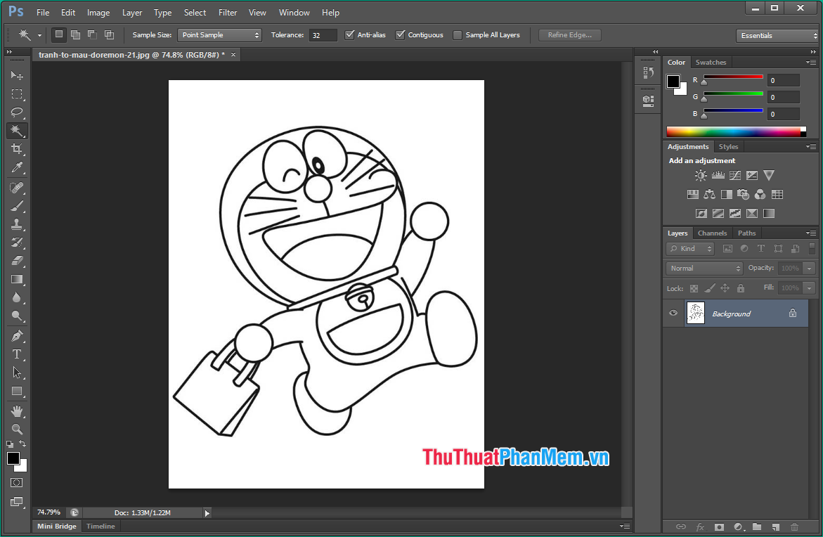 Instructions on how to color in Photoshop Picture 2
