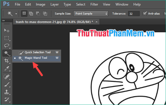 Instructions on how to color in Photoshop Picture 5