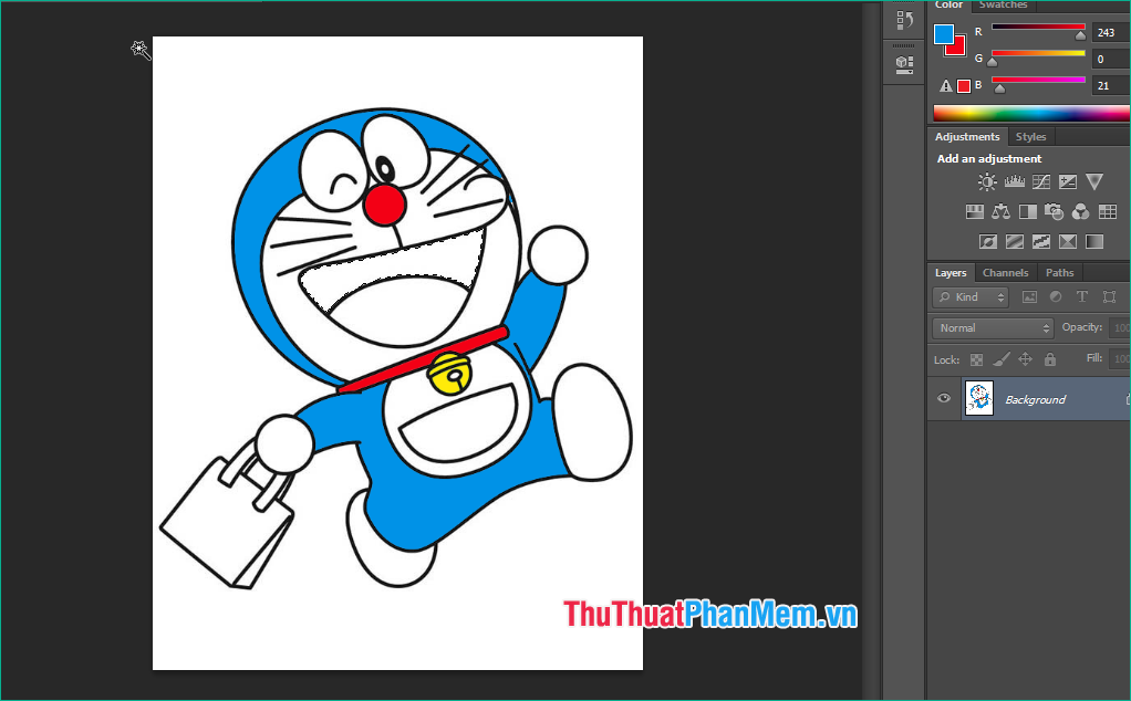 Instructions on how to color in Photoshop Picture 9