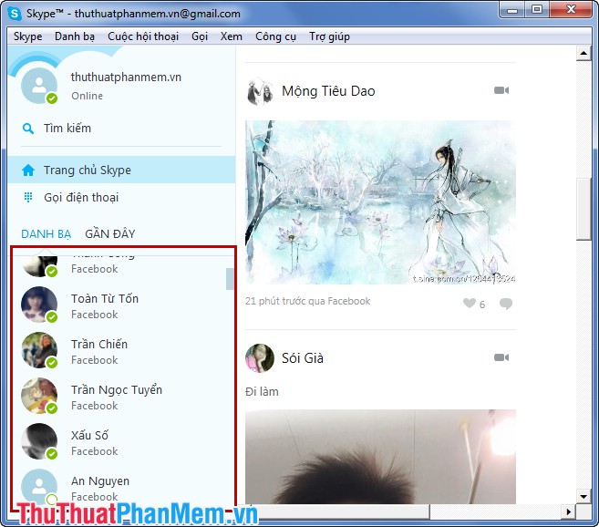 Instructions on how to connect Skype with Facebook Picture 9