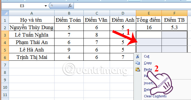 Instructions on how to copy formulas in Excel - TipsMake.com