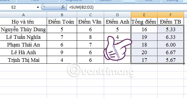 Instructions on how to copy formulas in Excel Picture 4